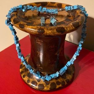 Turquoise neclace and earrings